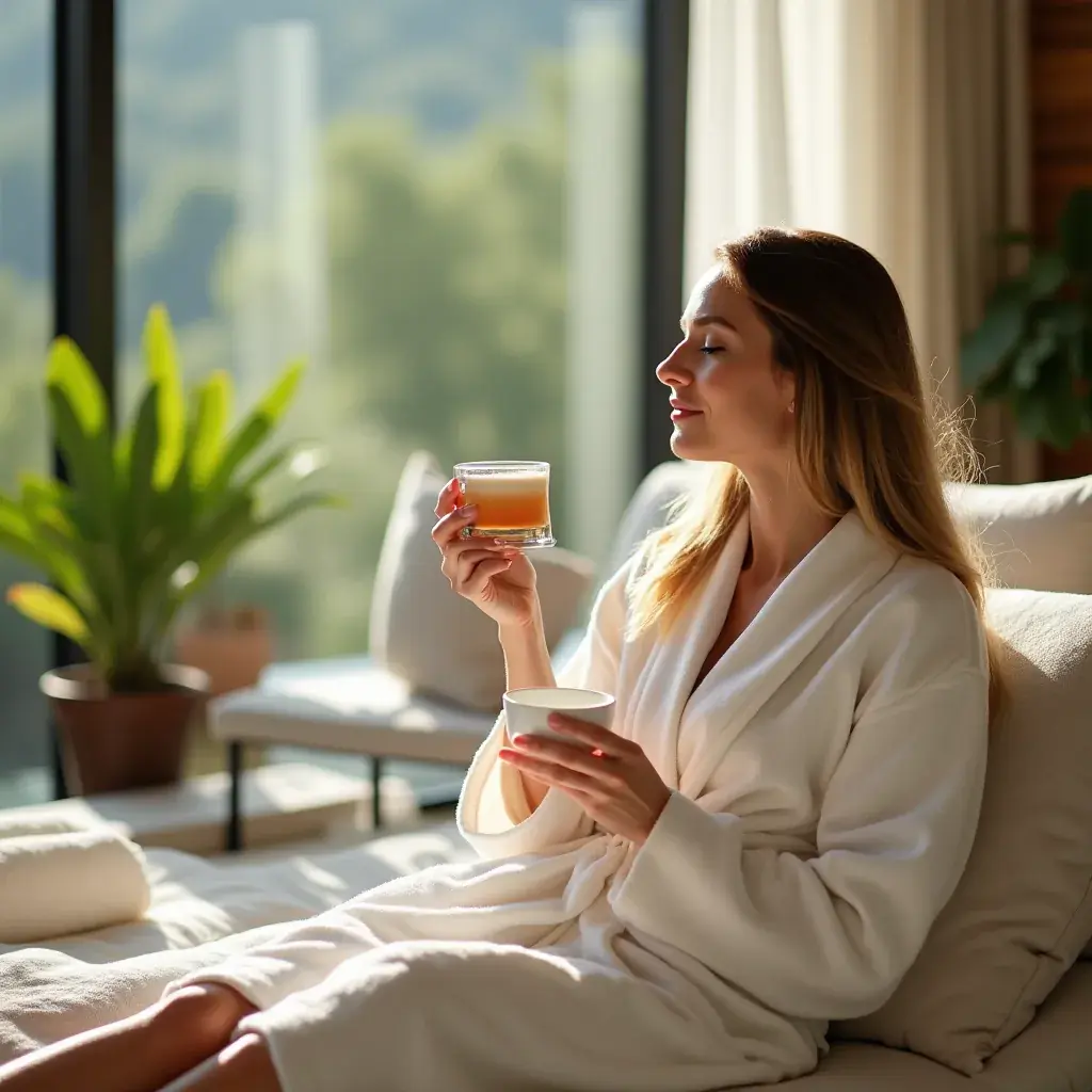 Szívbarát gyógynövény tea csészében, mellette friss levélkék.